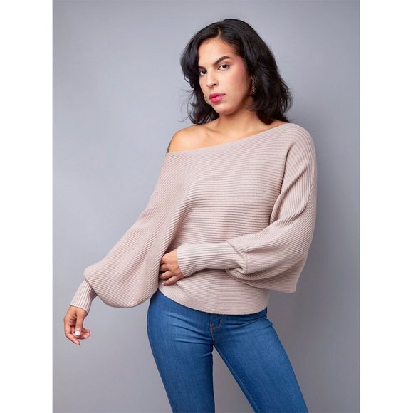 Black Dolman Sleeve Ribbed Knit Sweater Top $20 Today Only - Picture 7 of 7